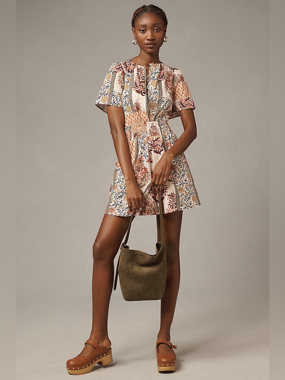 Anthropologie THE SOMERSET POPLIN ROMPER Size XS